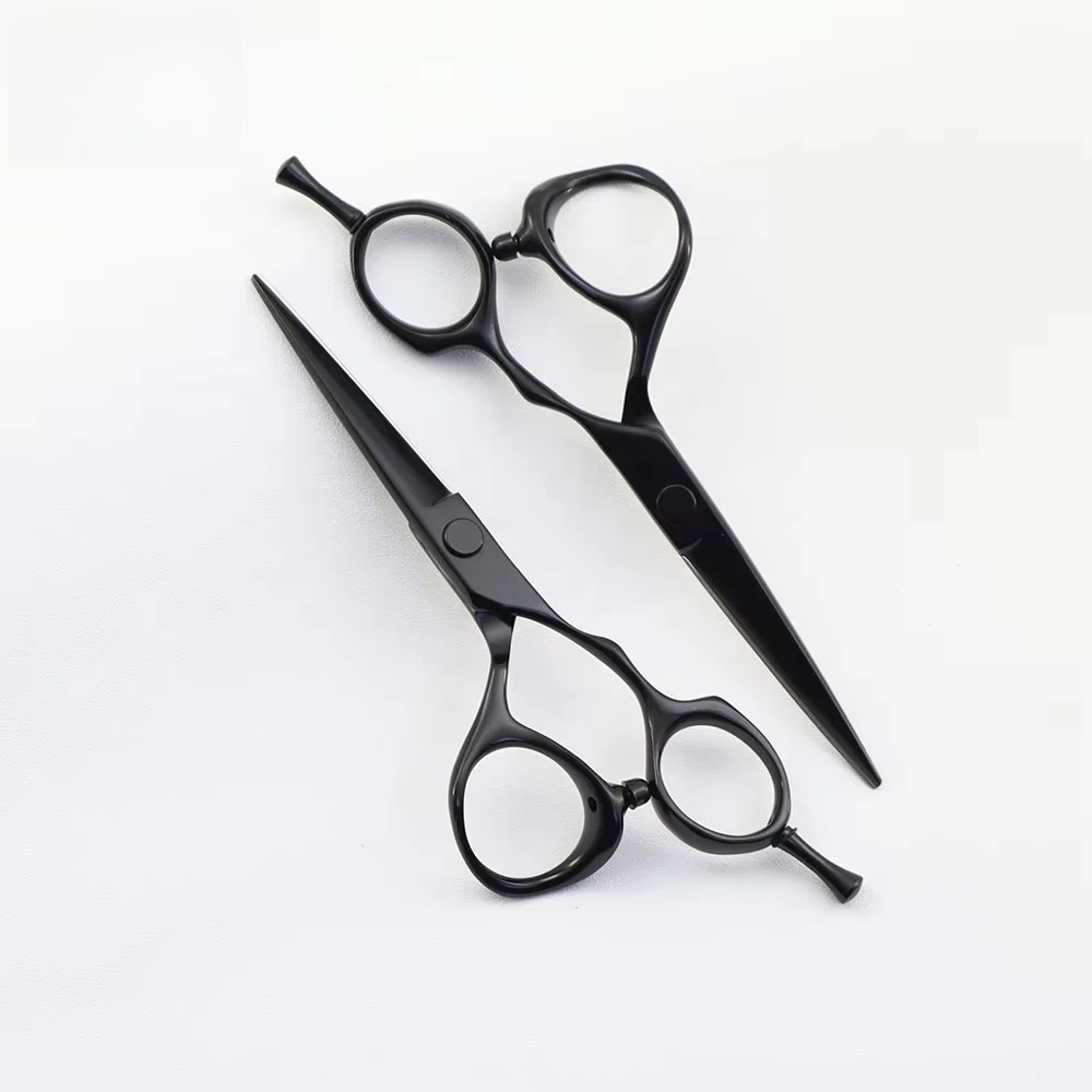 VG10 Professional Hair Scissors, 5.0" Black Coated Barber Scissors, Sharp Cutting, Hairdressing Shears