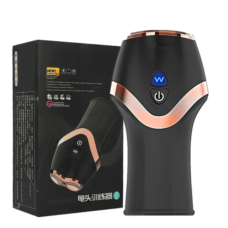 Sex Toys MensAutomatic Masturbator 12 Mode Vibration Penis Glans Trainer Pocket Pussy Dicks Vacuum Stimulator Sexmachine Male
