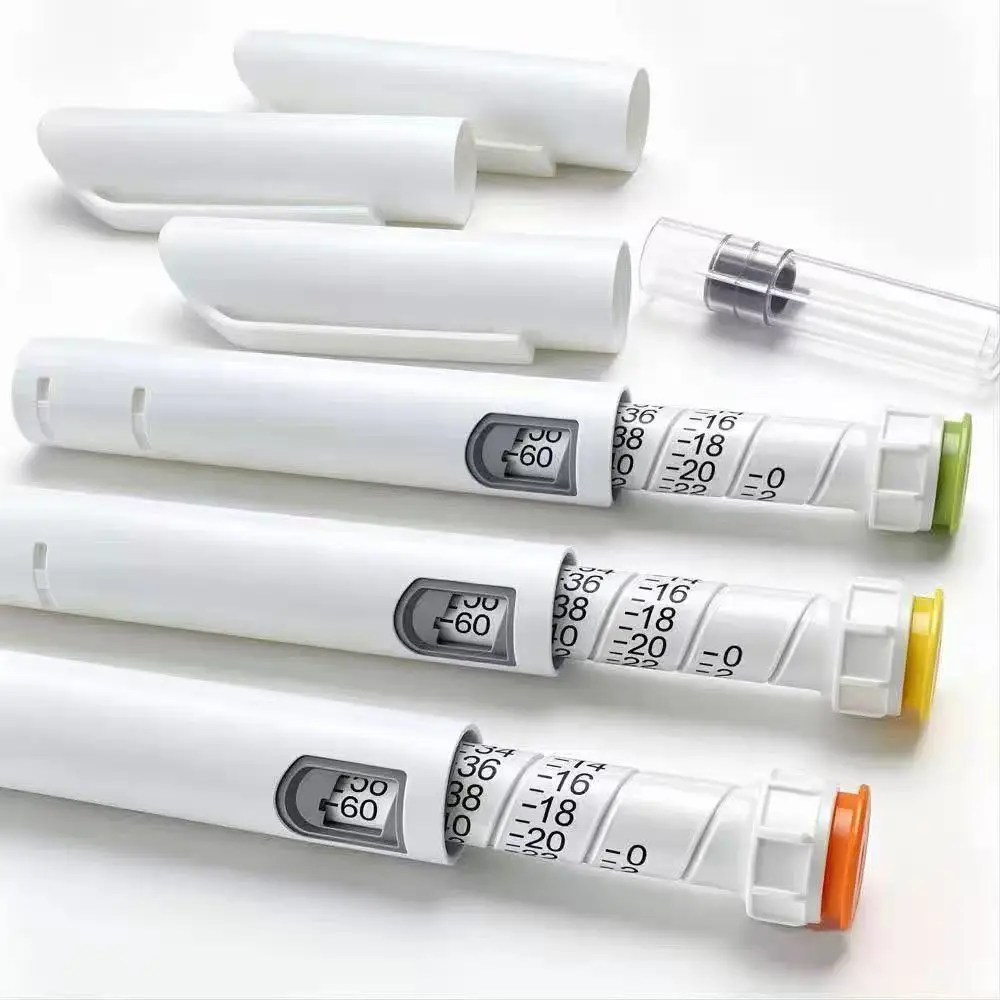 10Pcs Disposable Adjustable Insulin Syringe  Pen Portable Insulin Injection Device Medication