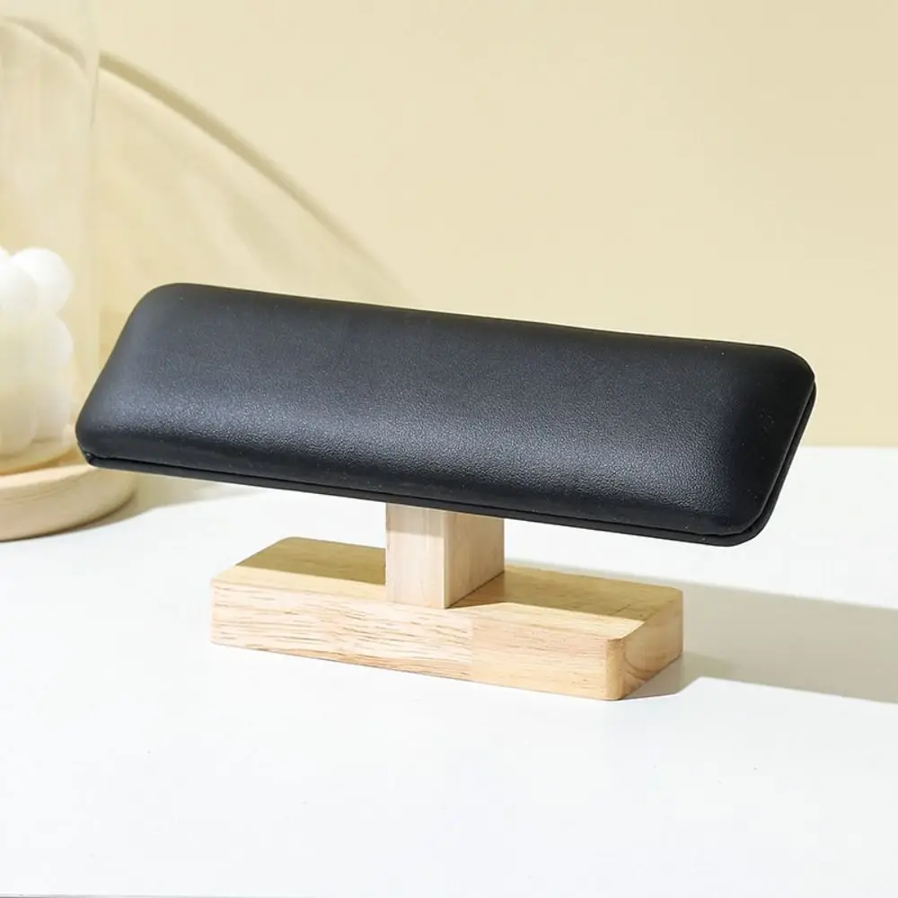 Wooden Bracelet Display Stand Single Layer Velvet Jewelry Chain Holder Watch Display Vertical Jewelry Organizer Bar Home Decor