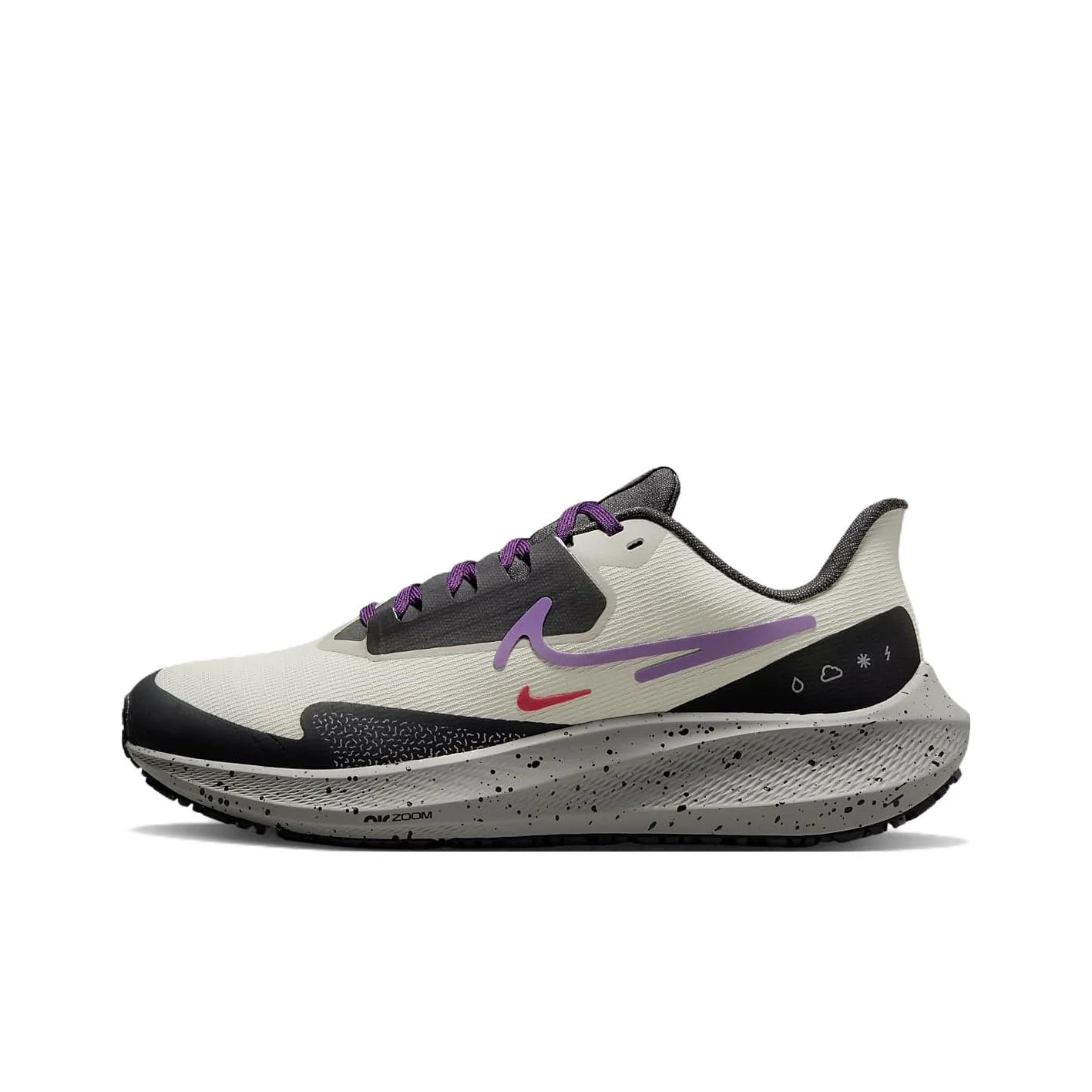 Nike Air Zoom Pegasus 39 Running Shoes Women's Low Top Gray Red DO7626-003