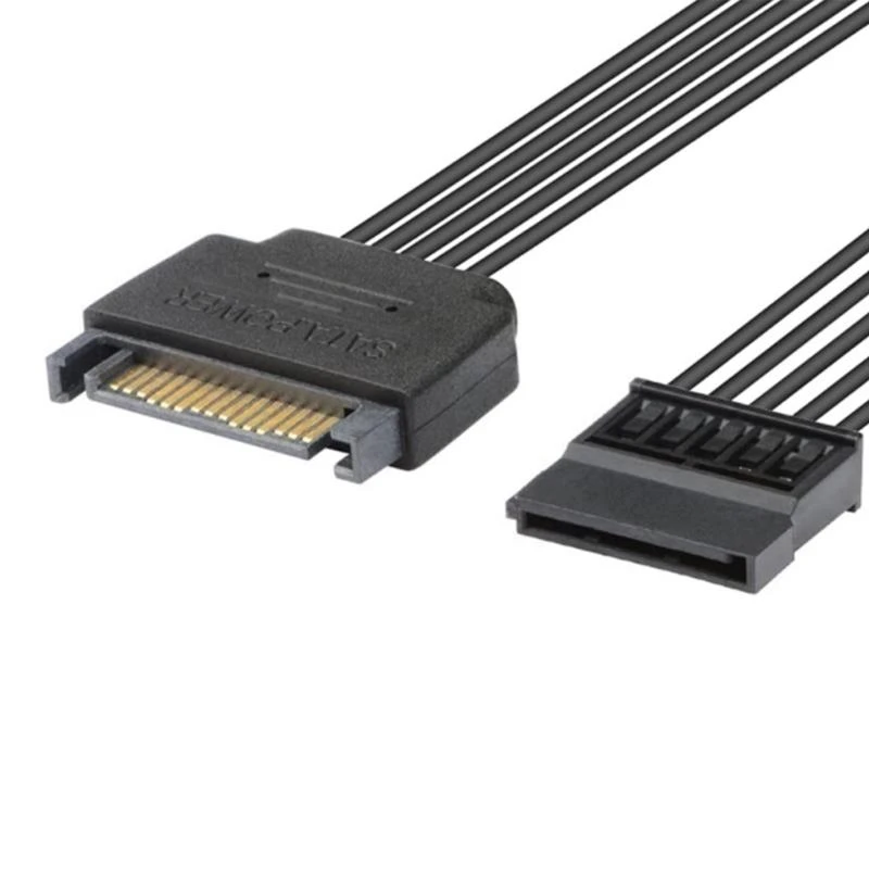 C90C Power Cable 15Pin Male to 15Pin Female Power Extension Splitter Cable Adapter