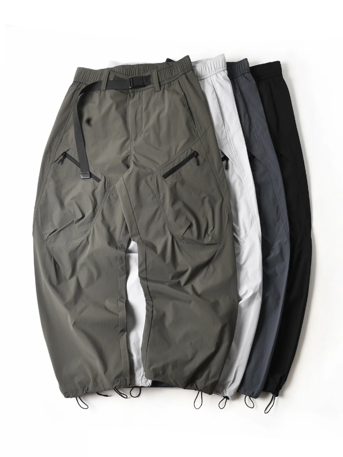 Men's Comfortable Breathable Loose Straight Leg Workwear Casual Pants Autumn Trendy Outdoor Functional Trousers Vintage Ameri...