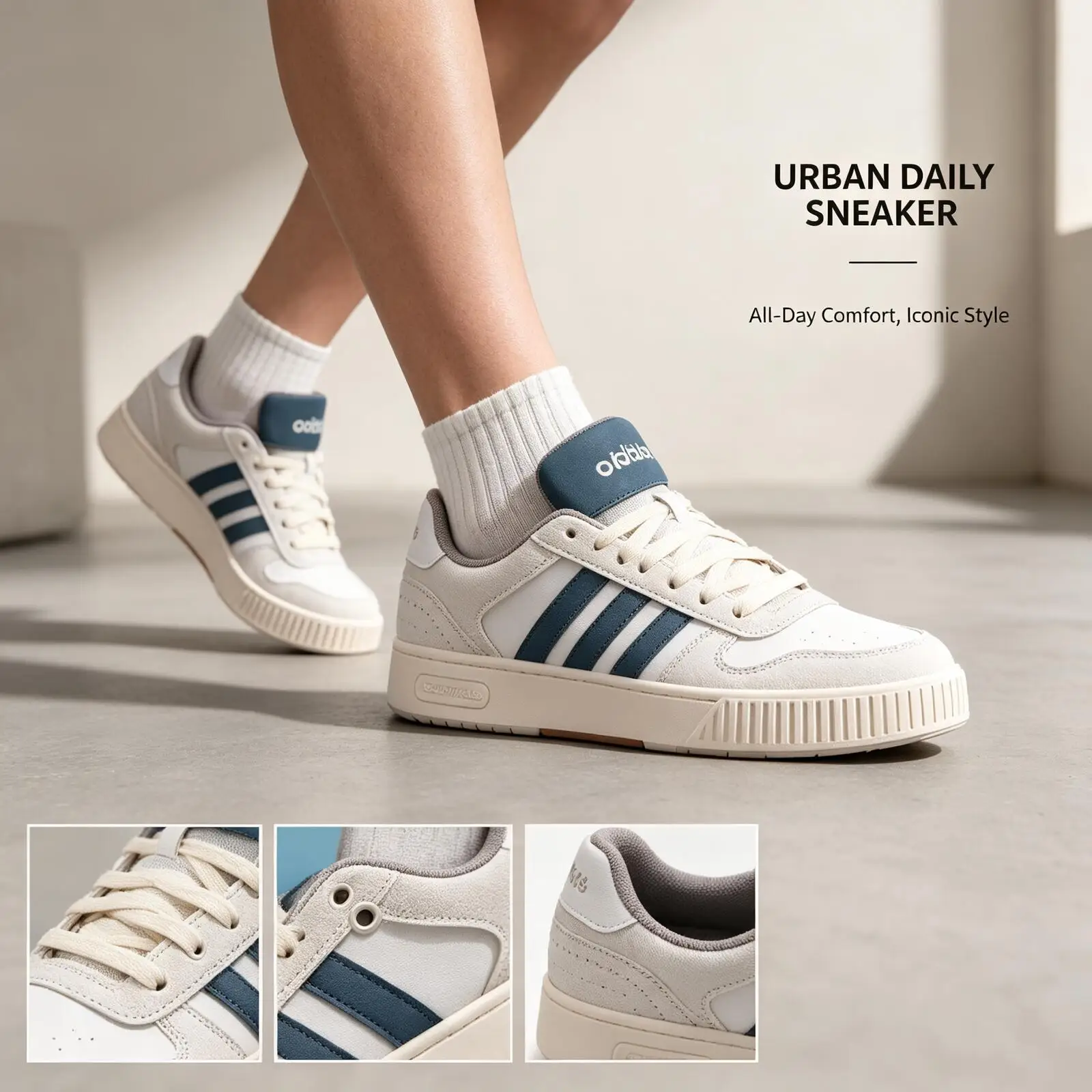 Adidas Flash Sale New  Lowtop Casual Board Shoes Laceup Closure Textile Lining WearResistant Rubber Outsole Classic Street