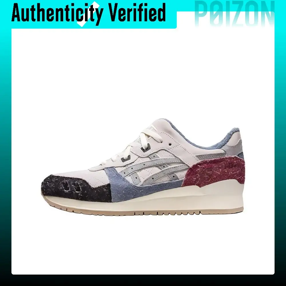 KITH X ASICS Gel-Lyte 3 Casual Shoes Unisex Low-top Gray/Blue/Red/Black 1201A847-100