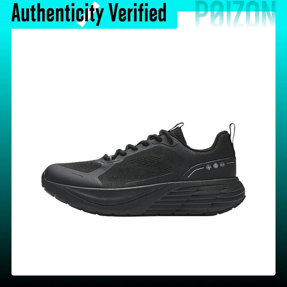 Anta Abrasion Resistant Breathable Low top Casual Shoes Men's Black 112538810-2