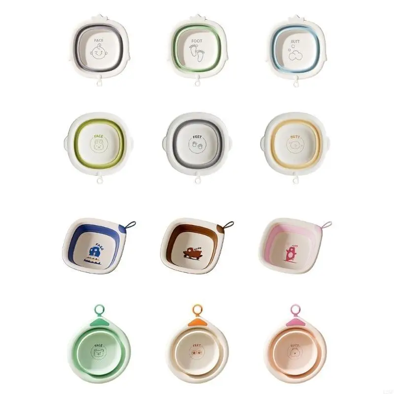 Infant Foldable Hygiene Basin 3 Use Compartment Washbasin for Sensitive Skin Newborns Care Essential 425F