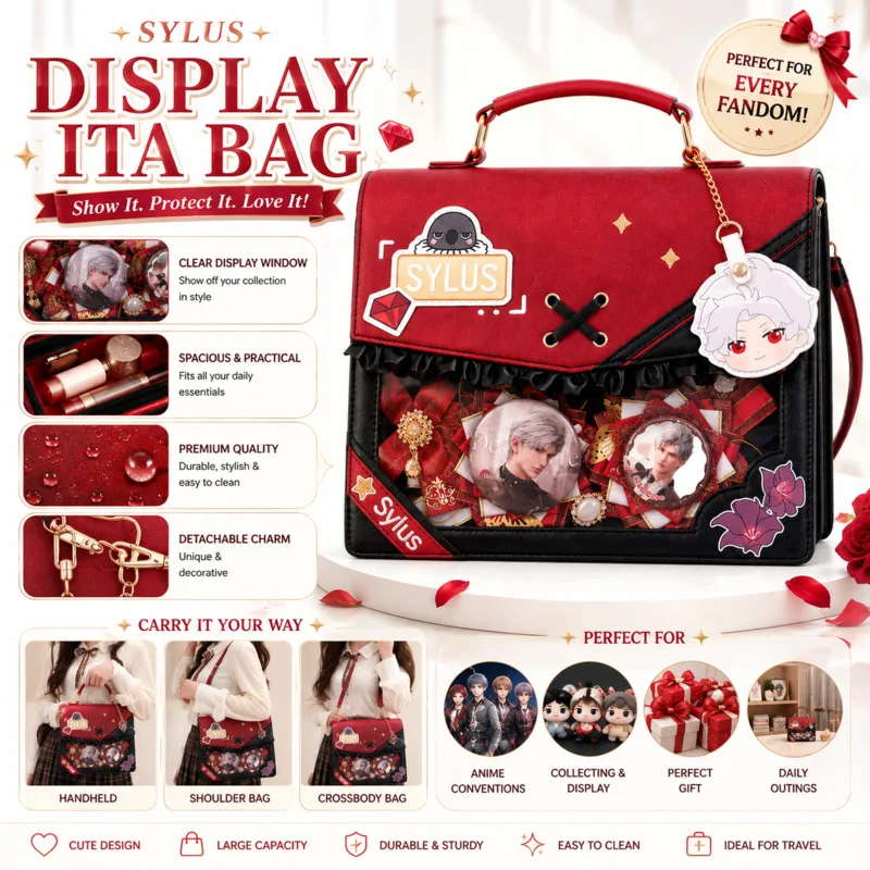 Love And Deepspace Ita Bag Backpacks Leather Shoulder Bag Badge, Display Handbag Commuter Tote Cosplay, Birthday Gift For Girls