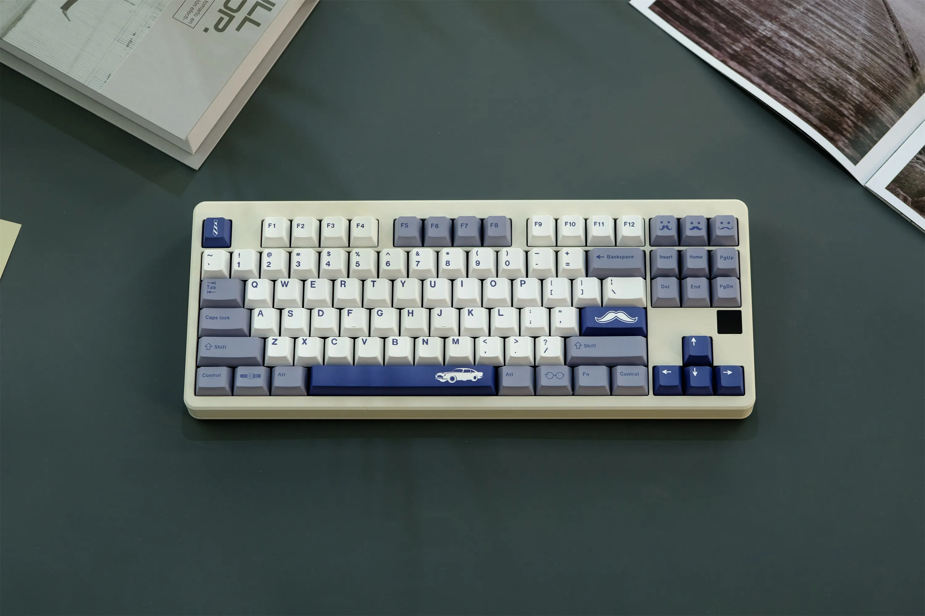 GMK Gentleman Keycaps 130 Keys PBT Material Cherry Profile Keycap DYE-SUB For MX Switch Wooting Mechanical Keyboard Keycaps