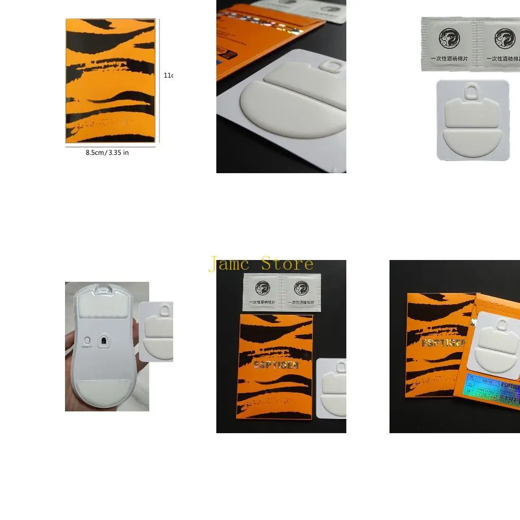 LX0B Espots ICE Mouse Skates Feet Precise Cut PTFE Mouse Pad For V3Pro Smooth Glides Mouse Pad