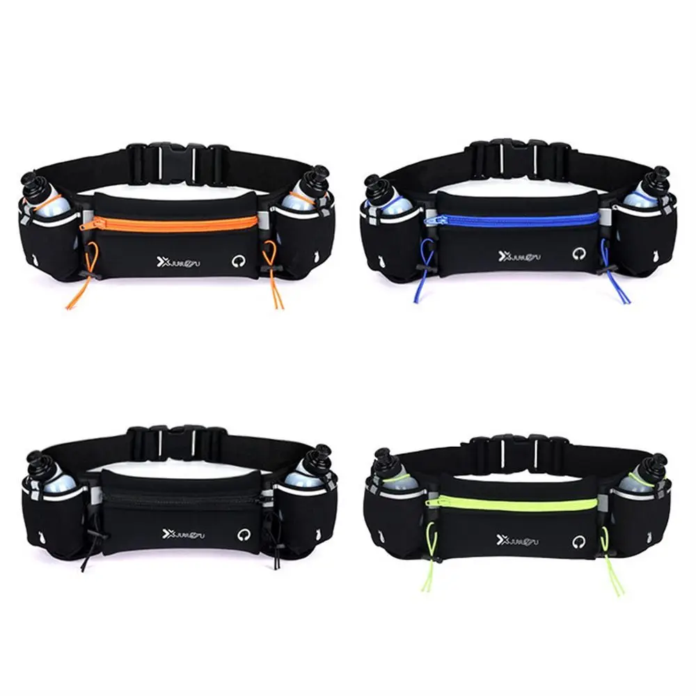 With Water Bottle Running Waist Bags Hydration Belt Bottle Running Belt Marathon Running Bag Waterproof Belt Bag