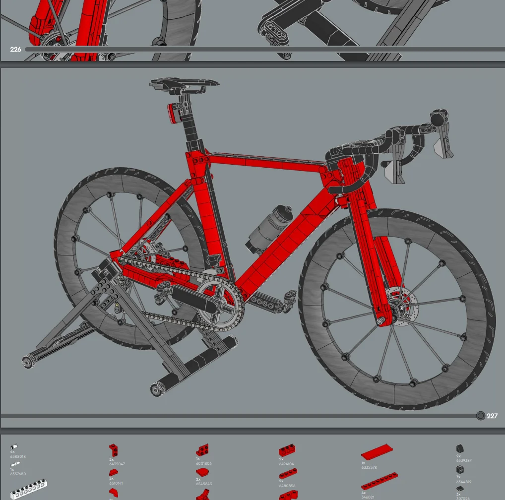 1015PCS Road Racing Bicycle Building Blocks Realistic Road Cycle Assembled Collectible Display Model For Birthday Gifts