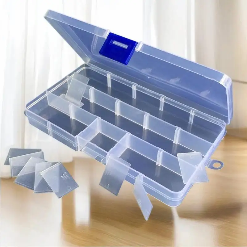 1/3PCS Practical Compartment Plastic Storage Box 24 Grids Parts Organizer Box Jewelry Bead Screw Holder Case Display Container