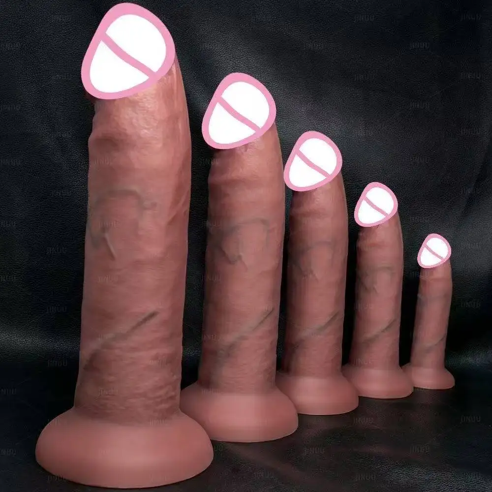 New Big Glans Dildo Realistic Penis Soft Silicone Vagina Orgasm Anal With Huge Suction Cup Adults Toys Sex Toys For Women Man 18