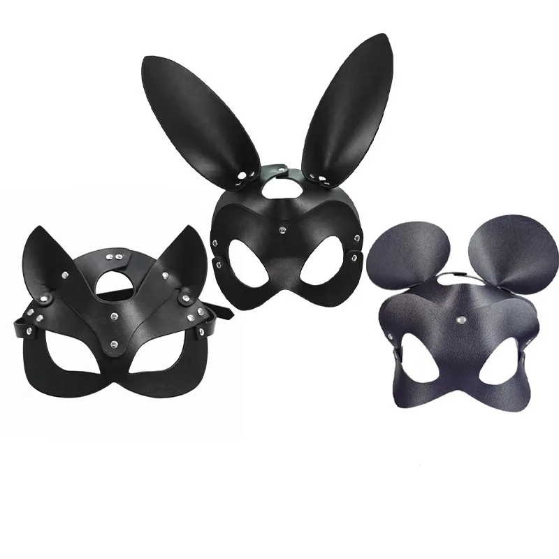 SM Fun Rabbit Fox Mouse Mask Role Playing Ball Sexy Mask Couple Training Sex Toys