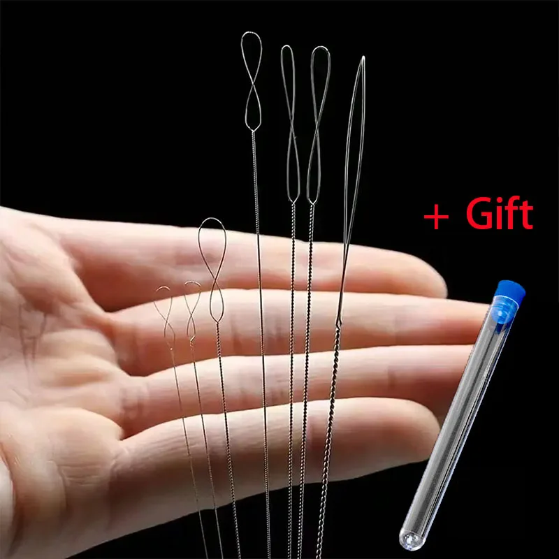NEW 7Pcs Ultra-Fine Beading Needles - Large-Eye Twisted Needles Suitable for Jewelry of Various Sizes Crafts, And Jewelry Making