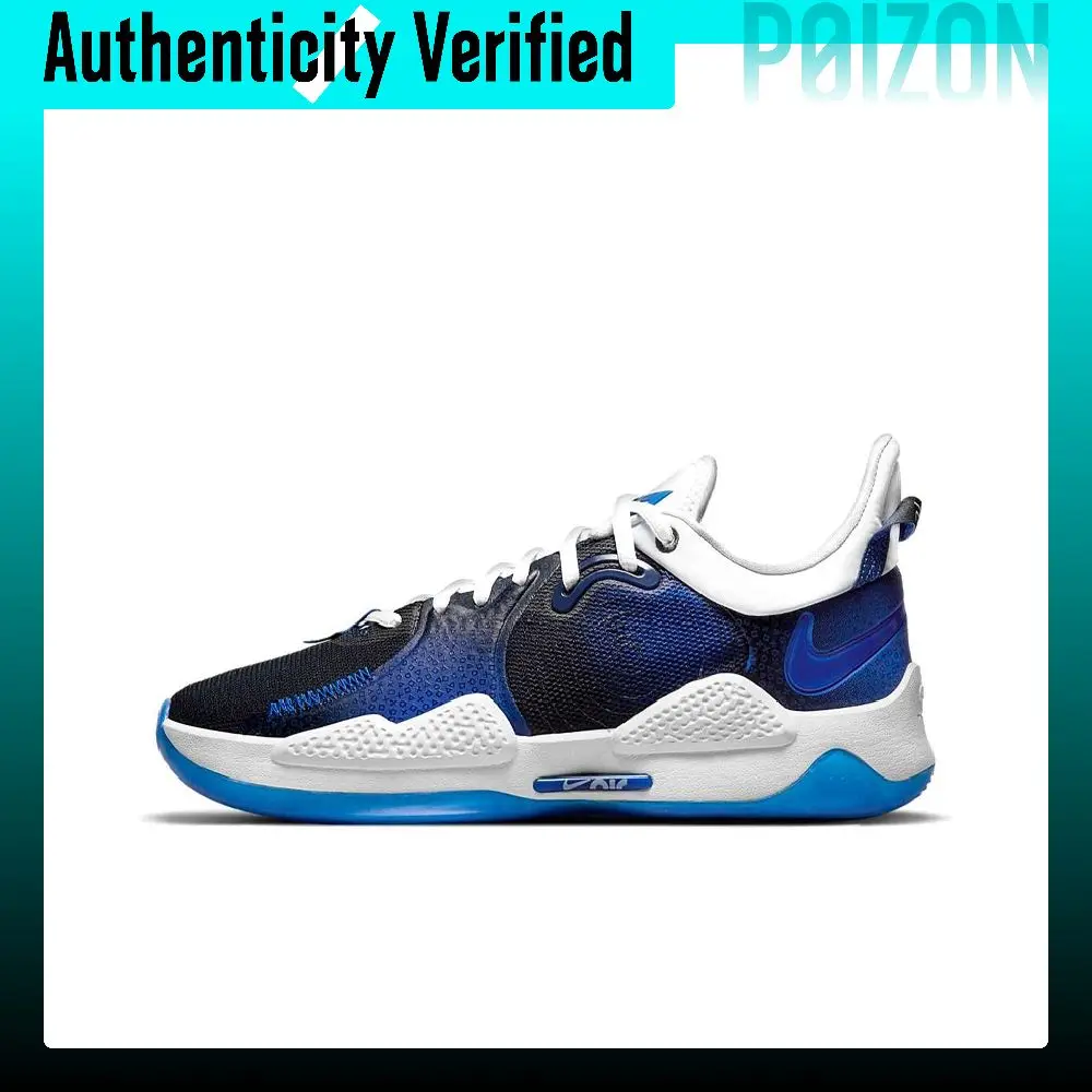 PlayStation X Nike PG 5 Basketball Shoes Unisex Low-top Blue/Black/White CZ0099-400