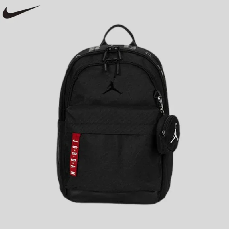 Nike Unisex Shoulder Backpack Large Capacity Sports Leisure School Laptop Bag Outdoor Travel Commuter Daypack JD2513158AD-001