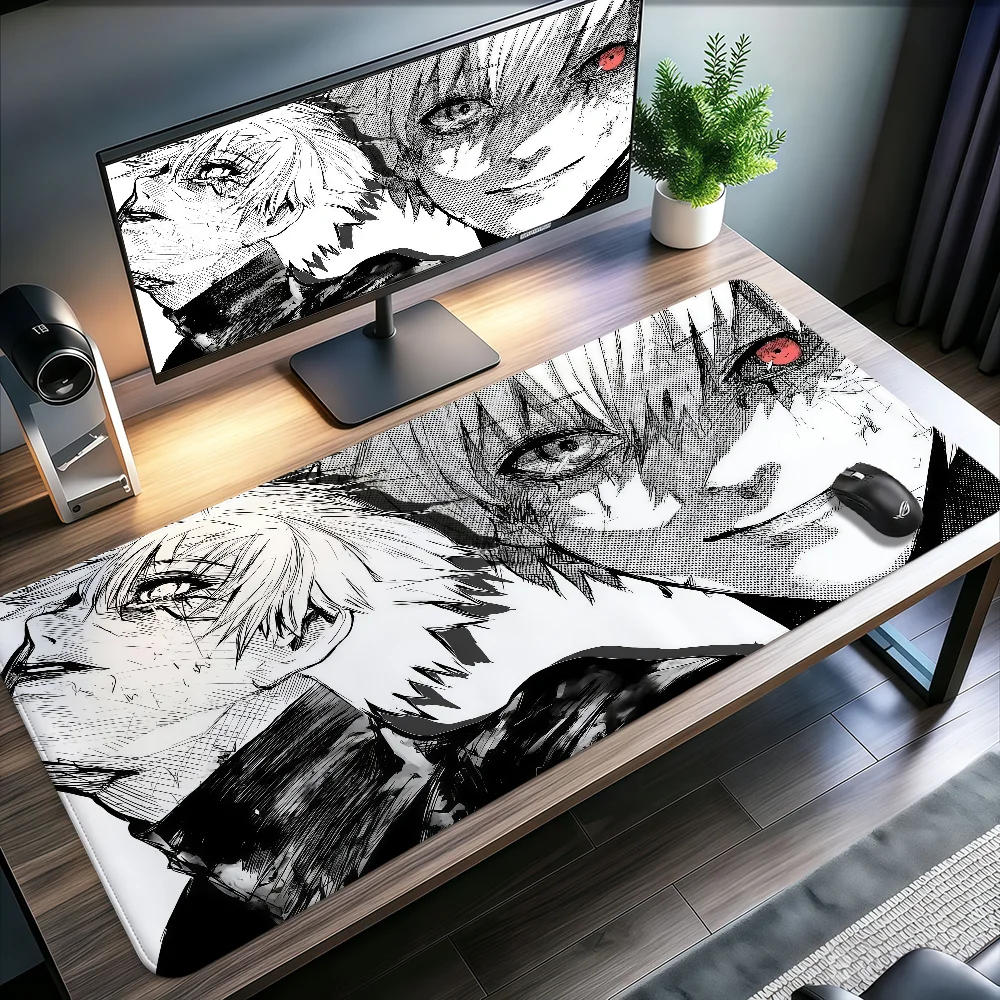 Anime T-Tokyo G-GhoulS Mouse Pad Large Non-slip Lockedge Desktop Computer Desk Mat Keyboard MousePad Office Gamer Student Gifts