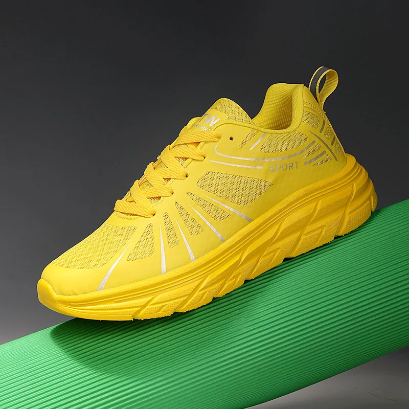 Platform Men's Running Shoes Comfy Breathable Walking Shoes For Men Trainers Outdoor Non-slip Sports Shoes Man Casual Sneakers
