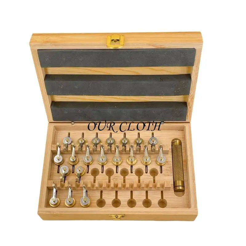 Mainspring Repair Kits 20 Size Precise Watch Winders Replacement Barrels Set with Wooden Box For Watch Restoration Work Y1AC