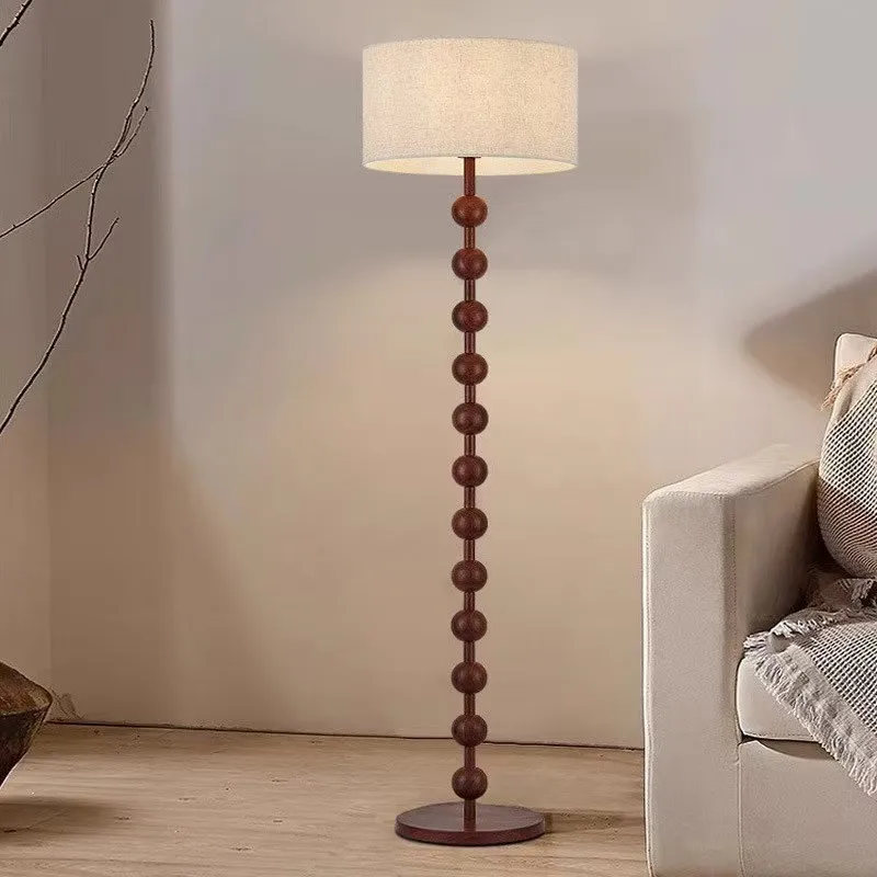 Medieval floor lamp retro ins style vertical decorative lamp suitable for living room bedroom study