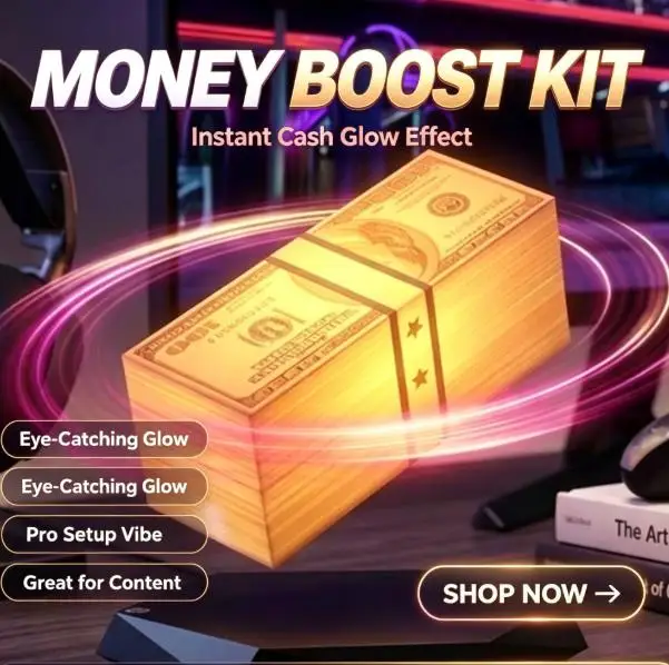 Maglev Floating Money Lamp RGB Soft Glow Game Atmosphere Night Light Dollar Banknote Design Desktop Ornament Game
