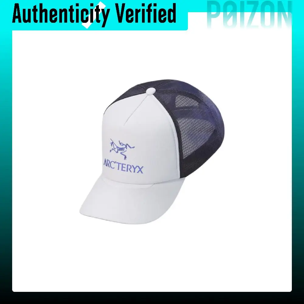 Arc'teryx Polyester Baseball Caps Unisex Solitude Gray/Blue Black BIRD WORD TRUCKER CURVED*
