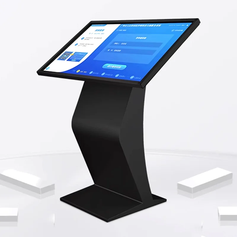 Self-Service Digital Horizontal LCD Interactive Touch Screen Indoor Information Kiosk For Shopping Mall & Retail Store