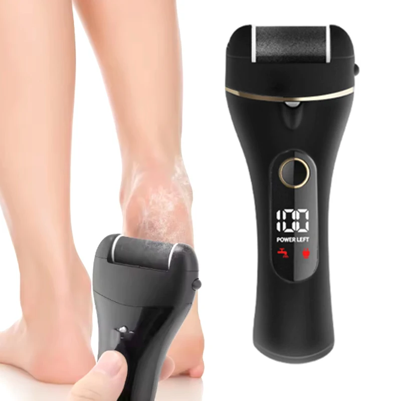 Digital Display Electric Foot Grinder, Rechargeable Dead Skin and Callus Remover, Automatic Foot Scrubber, Foot Grinding Stone