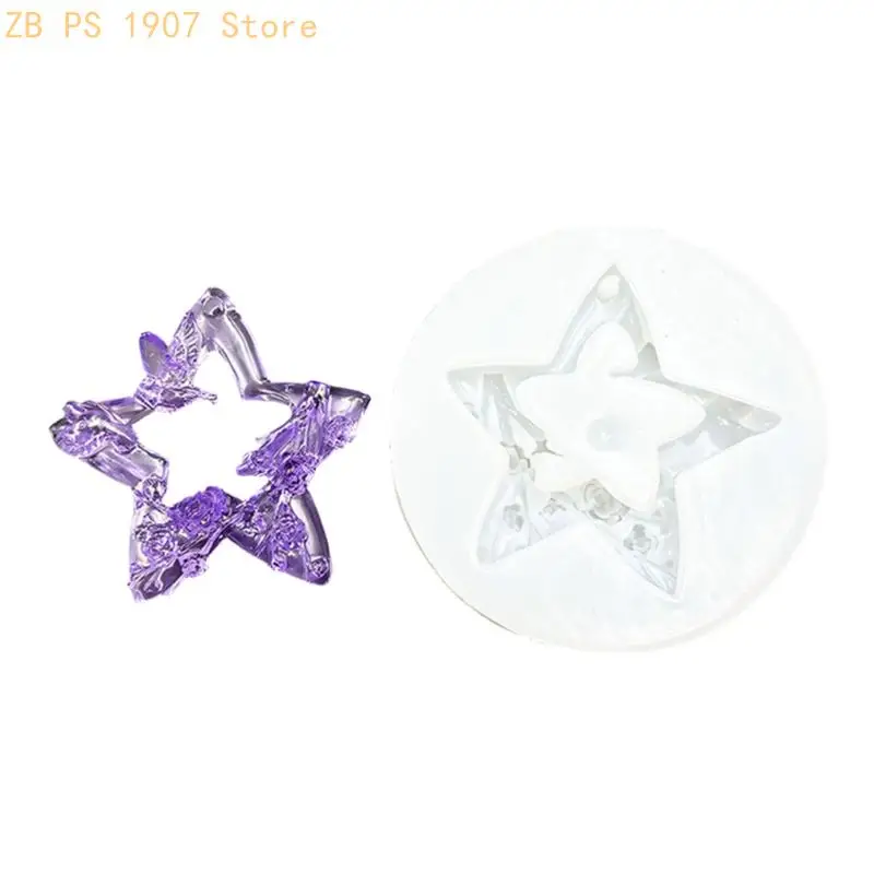 Premium Silicone Drop Earring Mold With Vintage Design Chinese Fashion Pendant Mold For Creative Crafting 55KA