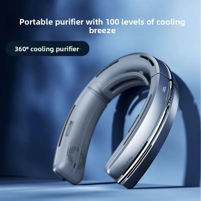 For JISULIFE Pro3 Neck Fan, Portable Wearable Bladeless Fan with 100-Speed & Long Battery Life for Outdoor Sports