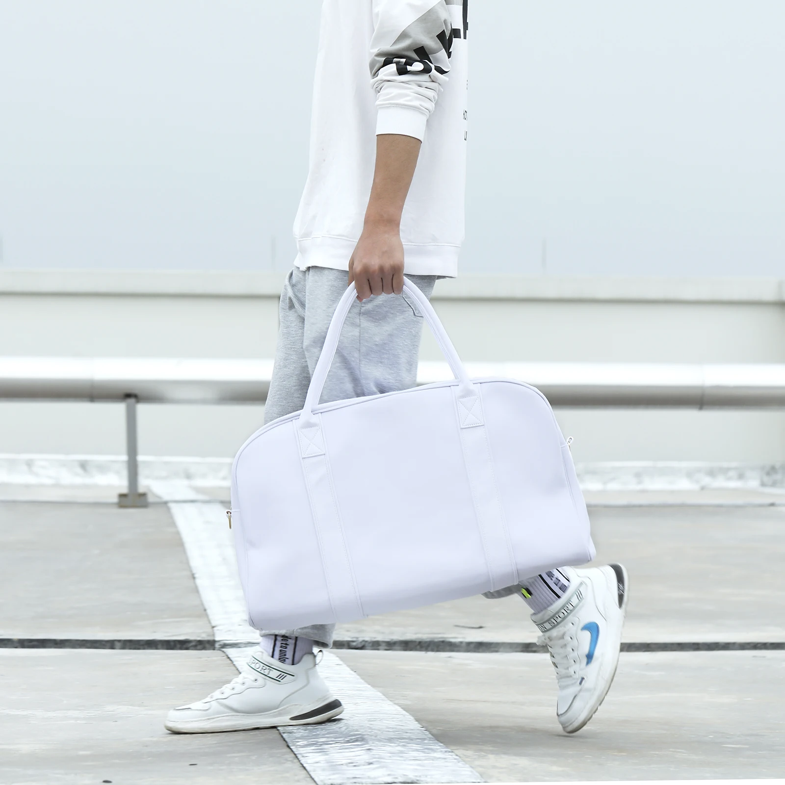Canvas Duffel Bag Mother's Day Women Weekend Gym Sports Overnight Bag Solid Color Travel Vacation Gift For Mom Ideal For Travel