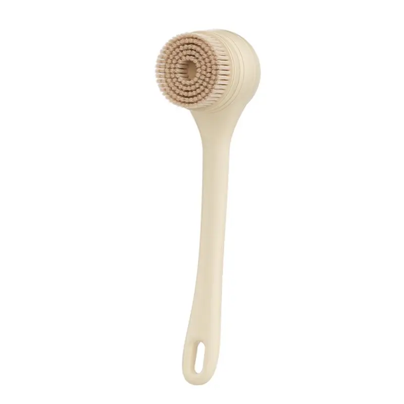 A84G-Waterproof Rechargeable Electric Body Brush, Long Dual Handle,For Bath& Body For Cleansing And Exfoliating