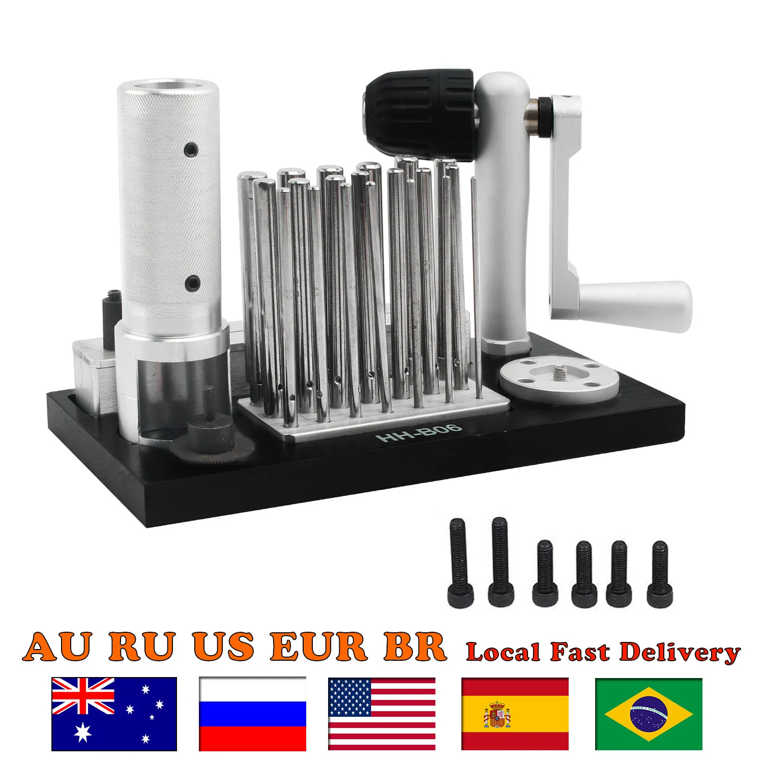 Enhanced and Competitive: Stainless Steel Manual Jump Ring Maker with 20 Mandrels - Professional Jewelry Tool for Craftsmen