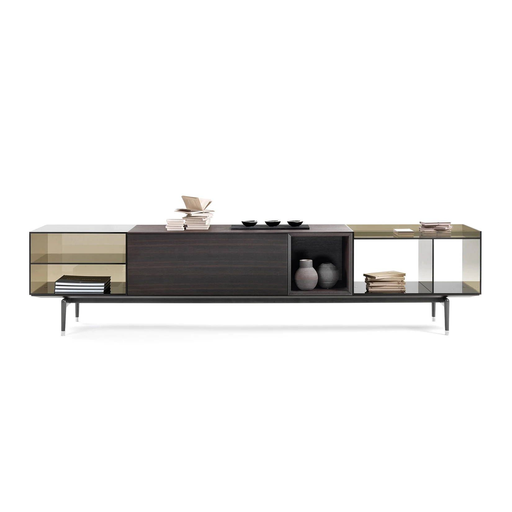 yt-Modern Simple Design Tv Stand Veneer Glass Living Room Cabinets Metal Customized Tv Stand-
