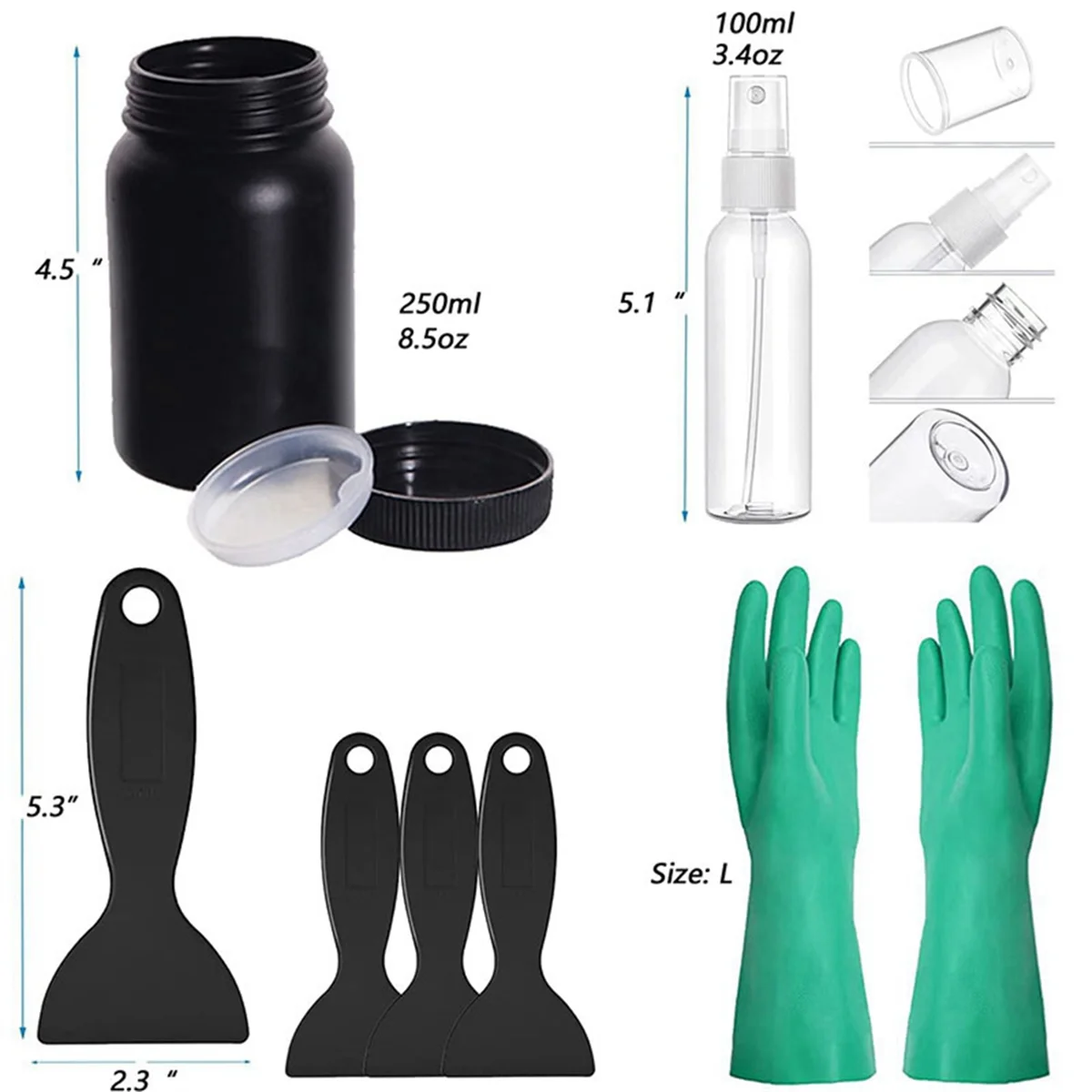 TOP SALE Photosensitive Resin 3D Printer Tool Kit Photocuring Resin Printer Tool Accessories Set for SLA/DLP Printing CHYY NEW