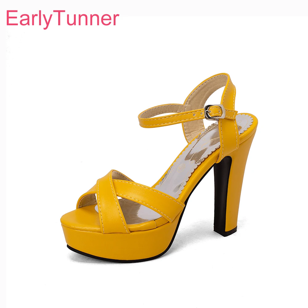 2026 Summer Classic Women Platform Slingback Sandals High Heels Lady Nude Shoes Large Plus Size 11 43 48 50 Non-slip