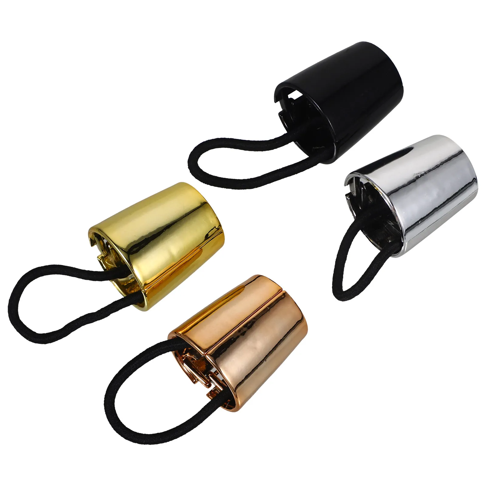 4Pcs Smooth Non-Damaging Ponytail Cuffs Elastic Hair Ties for Women & Teens  Styling Accessories