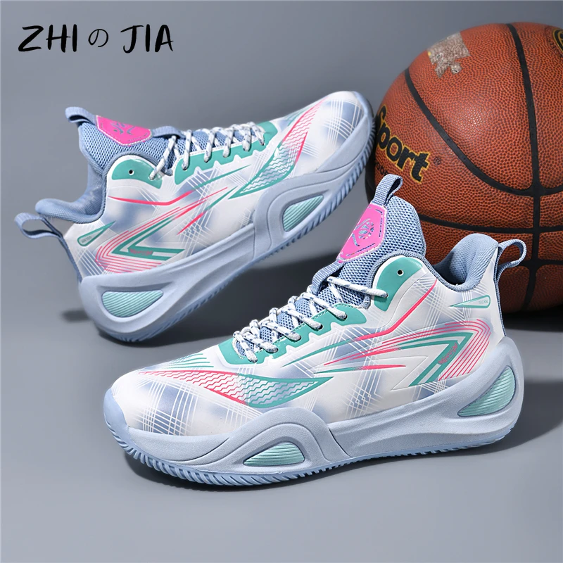 Couple Practical Basketball Shoes Men's Outdoor Trendy Sneaker Youth Non slip Durable Large size Footwear 35-45