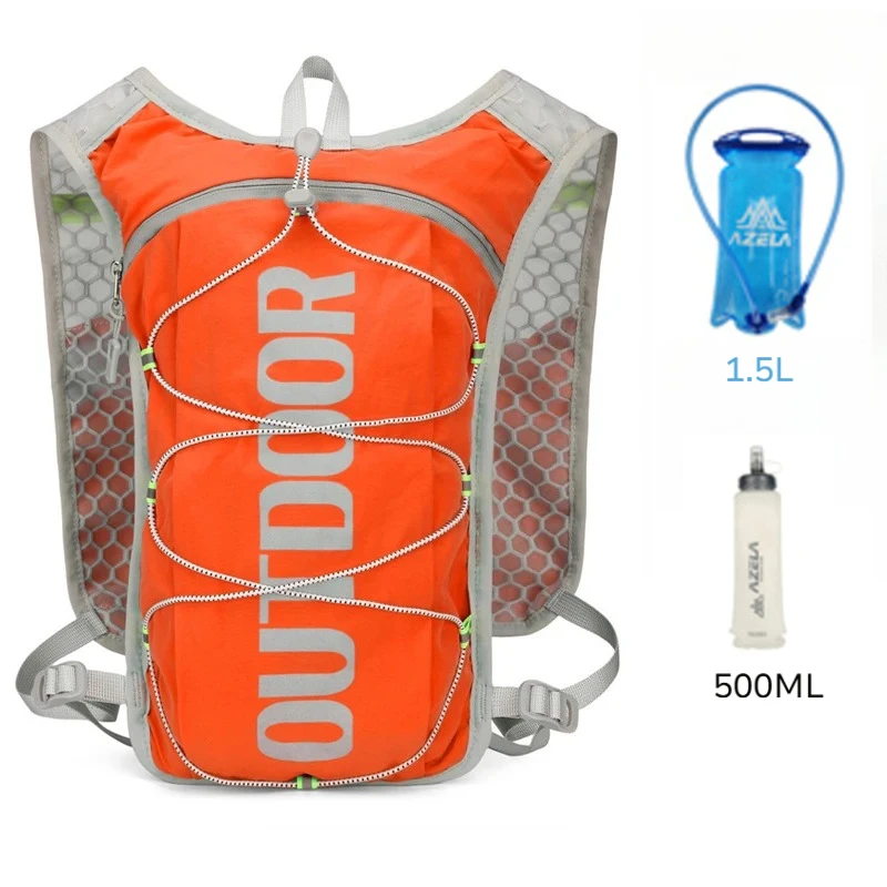 5L Breathable Moisturizing Off-road Running Vest Withreflective Design Suitable Marathons Running Bag with Kettle and Water Bag
