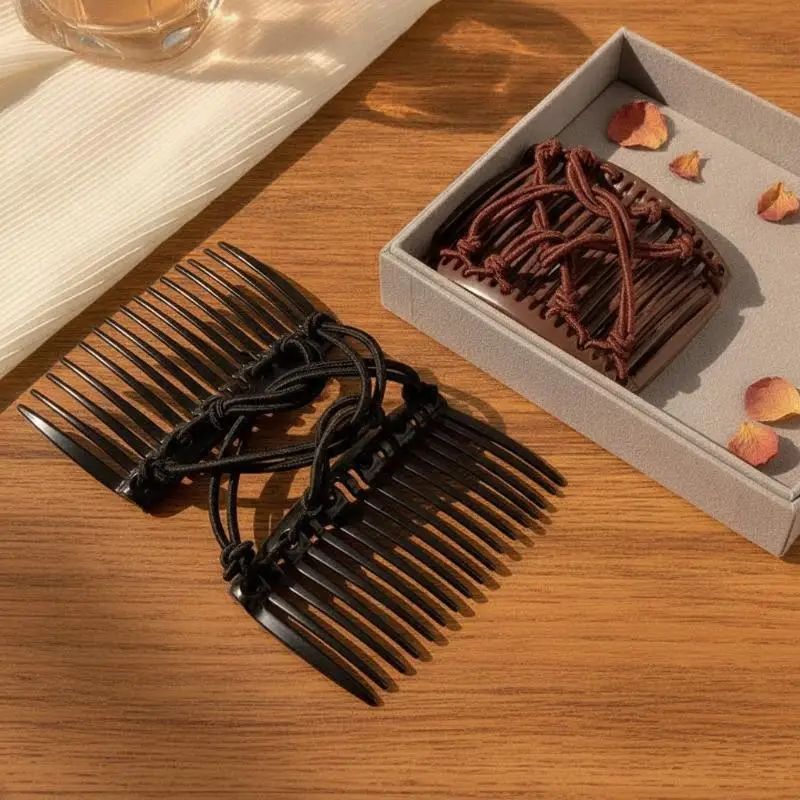 Women Magic Disc Hair Clip Vintage Creative Elastic Rope Hair Comb TwistIn Headwear Fashion Ornament For Hair Styling Supplies