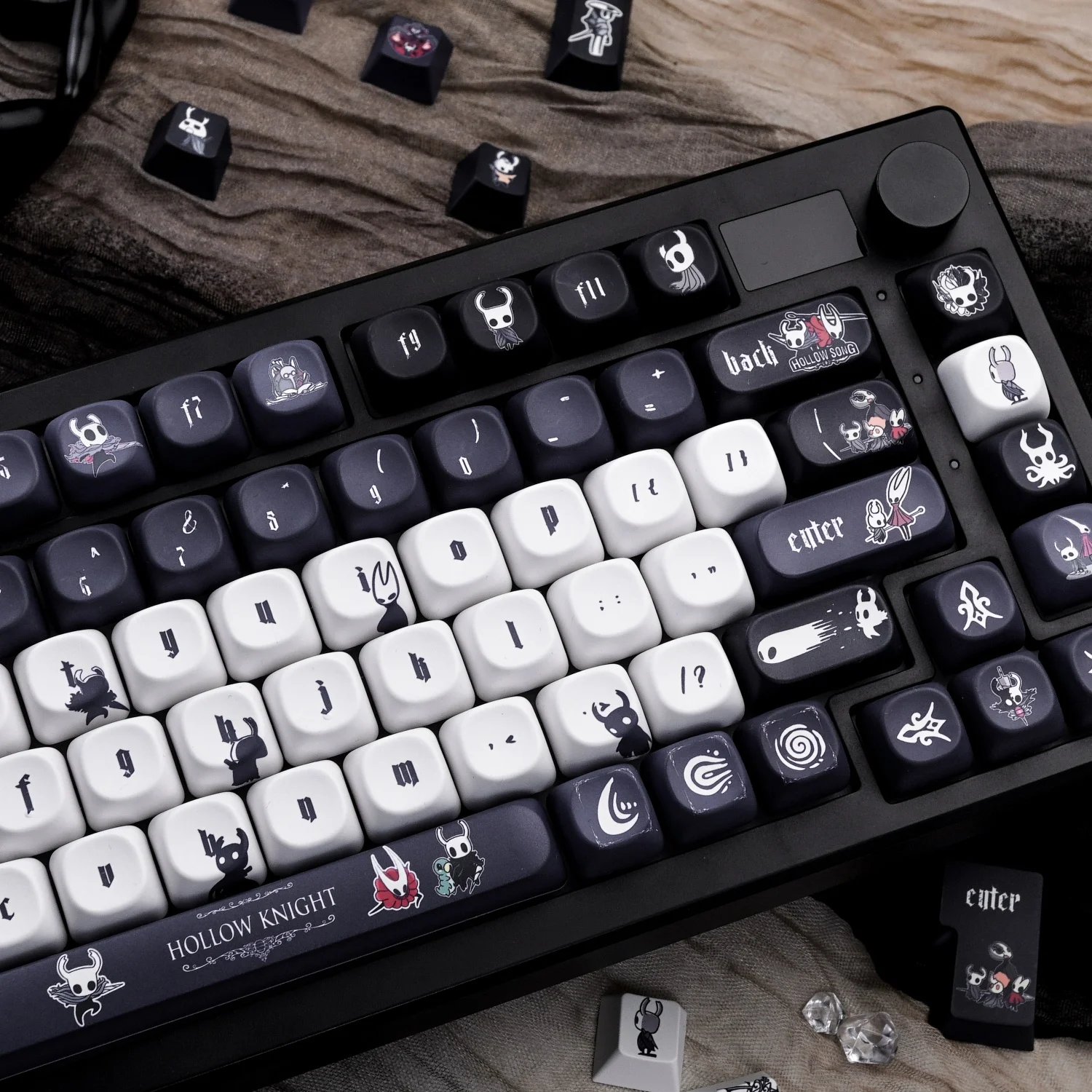 MAIMOOO Hollow Knight Keycaps MOA Cherry Profile PBT Custom Game Keycap Personalized Hornet Creative Mechanical Keyboard Caps