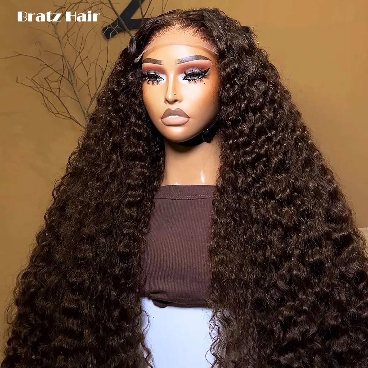 Brown Color 5by5 Loose Waves Glueless Wig 100% Human Hair 13x6 13x4 Lace Front Water Wave Wigs for Black Woman Ready to Wear Wig