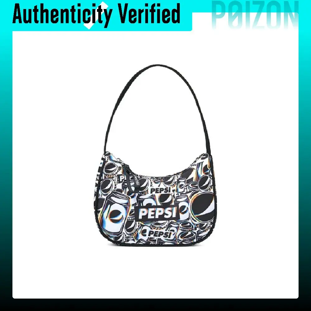 Pepsi Nylon Fabric Pochette, Shoulder Bag, Handbag Regular Women's Black BB01A213229DFWL-1