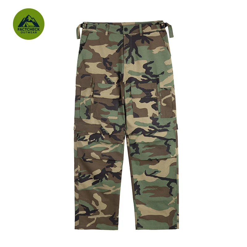 FACTCHECK Autumn Winter EU US Size Camouflage Work Pants Wide-Leg Loose Comfortable Hip-Hop Functional Casual Trousers