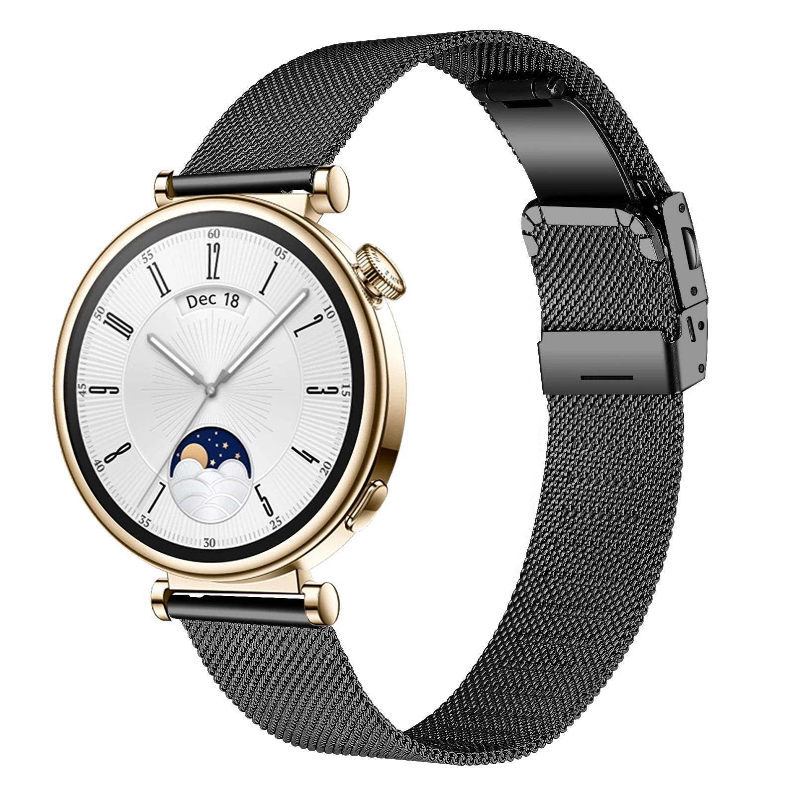 18mm Universal Strap metal turtle back buckle strap suitable for Huawei Watch GT4 strap stainless steel Milanese Accessories