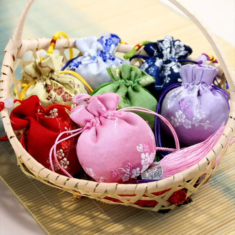 Dragon Boat Festival Bag Plum Flower Sachet Retro Pattern Brocade Jewelry Storage Bag Small Pouch Jewelry Packaging