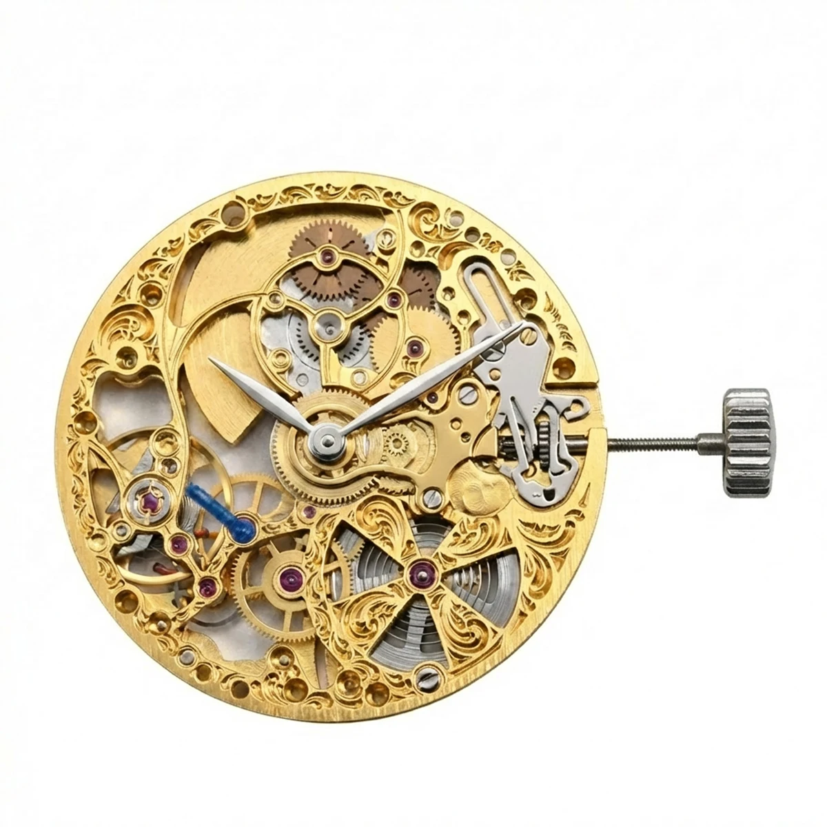 Watch Accessories - Brand New Hangzhou, China Automatic Movement - Skeletonized Pearl Rotor Small Second Hand 5501B