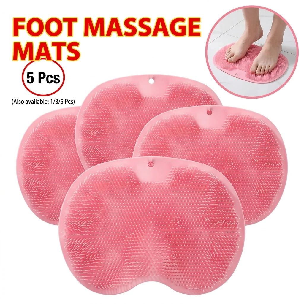Foot Rubbing Back Rubbing Artifact Bathroom Massage Bath To Remove Dead Skin Feet Dirt Wash Silicone Bathtub Non-Slip Bath Mats